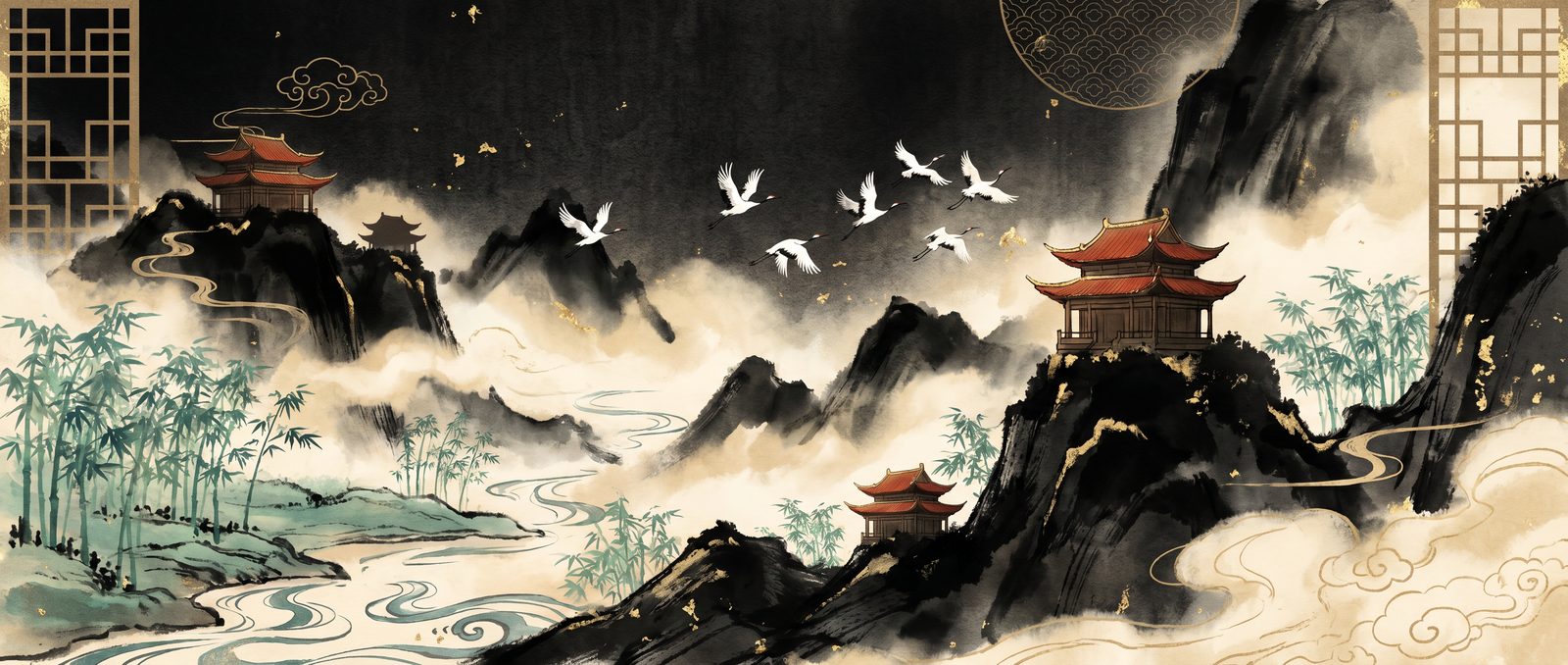17C东方意境馆·水墨山水意境，来自82x7wy.cn